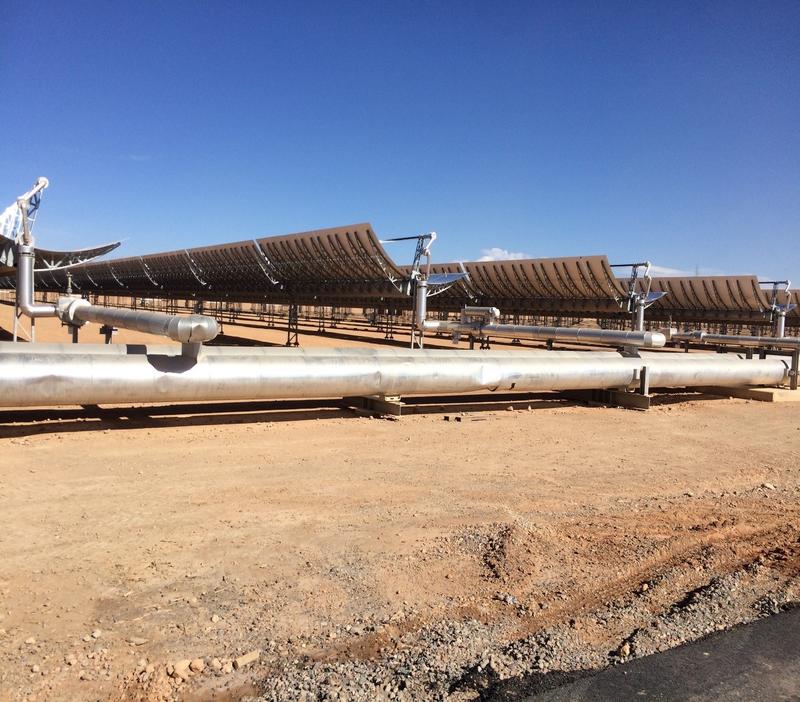 Solar panels on former common lands of Berber groups in Quarzazate, Morocco (picture by Sarah Ryser)